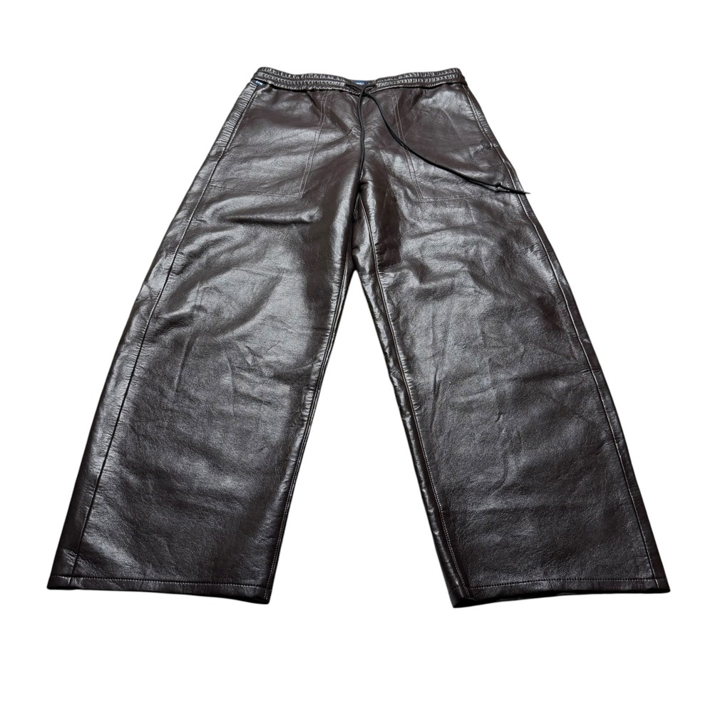 CITIZENS OF HUMANITY Rework Miro Pull On Pants Chocolate Faux Leather Women's 27